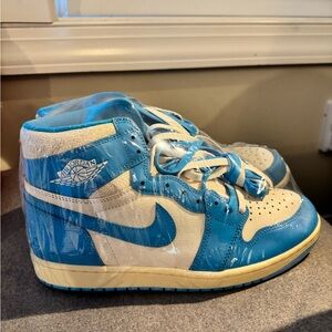 Jordan Blue and White Sneakers